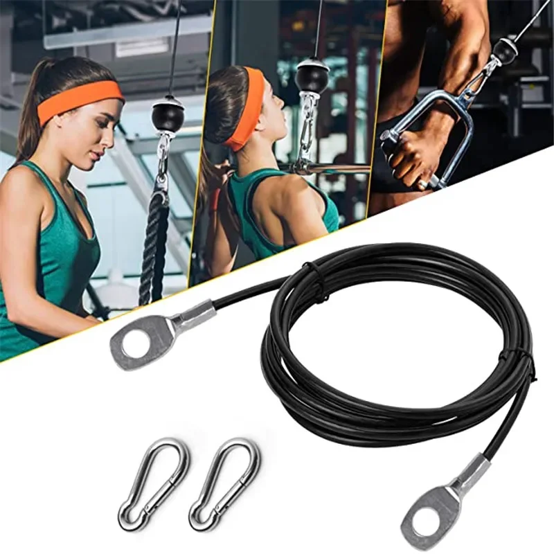 Lat Pulldown Cable - Acessórios para equipamentos fitness, 2m-5m, corda