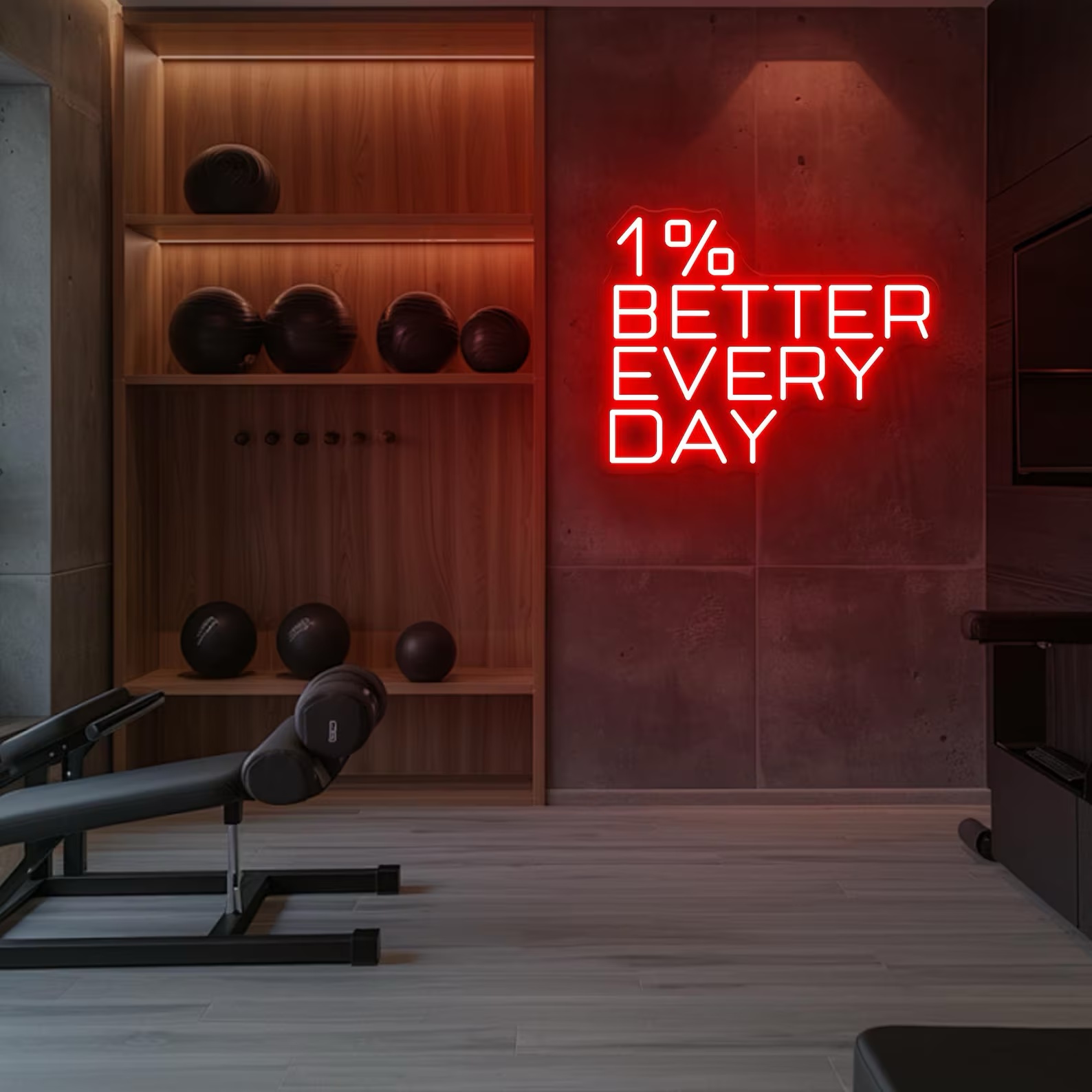 Home Gym Neon Sign - Letreiro de néon 