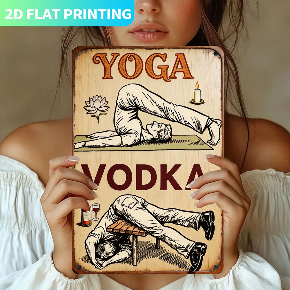 Placa de Metal Vintage, Painel - Home Gym Yoga avaliação e preço