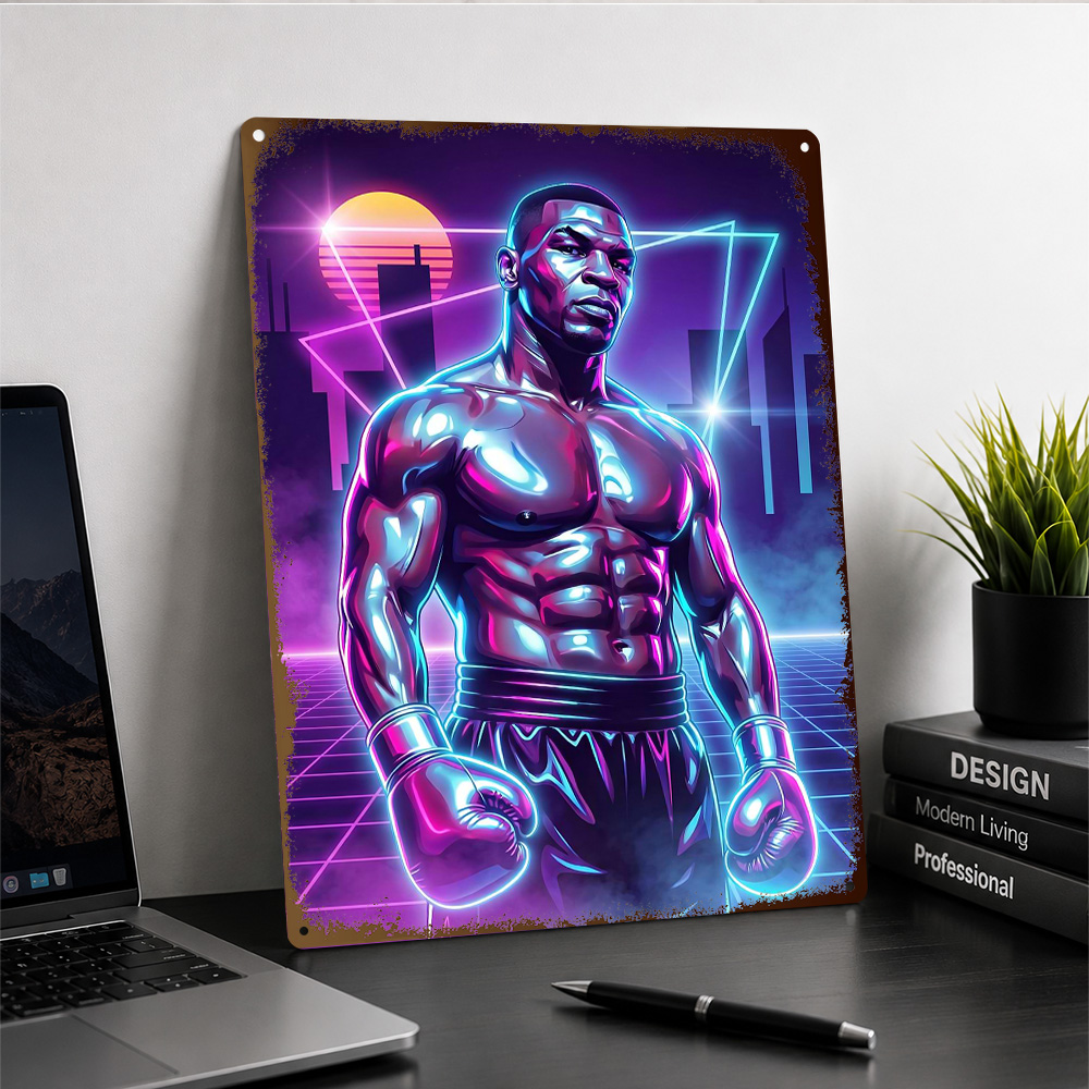 Pôster de metal texturizado co - Home Gym Neon Sign avaliação e preço