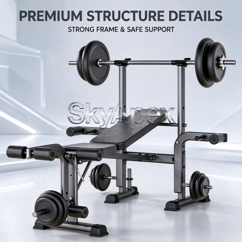 Novo banco de musculação multi - All In One Gym Home Equipment avaliação e preço