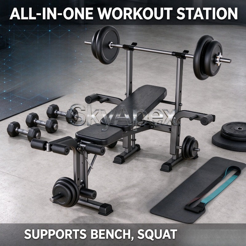 Novo banco de musculação multi - All In One Gym Home Equipment avaliação e preço