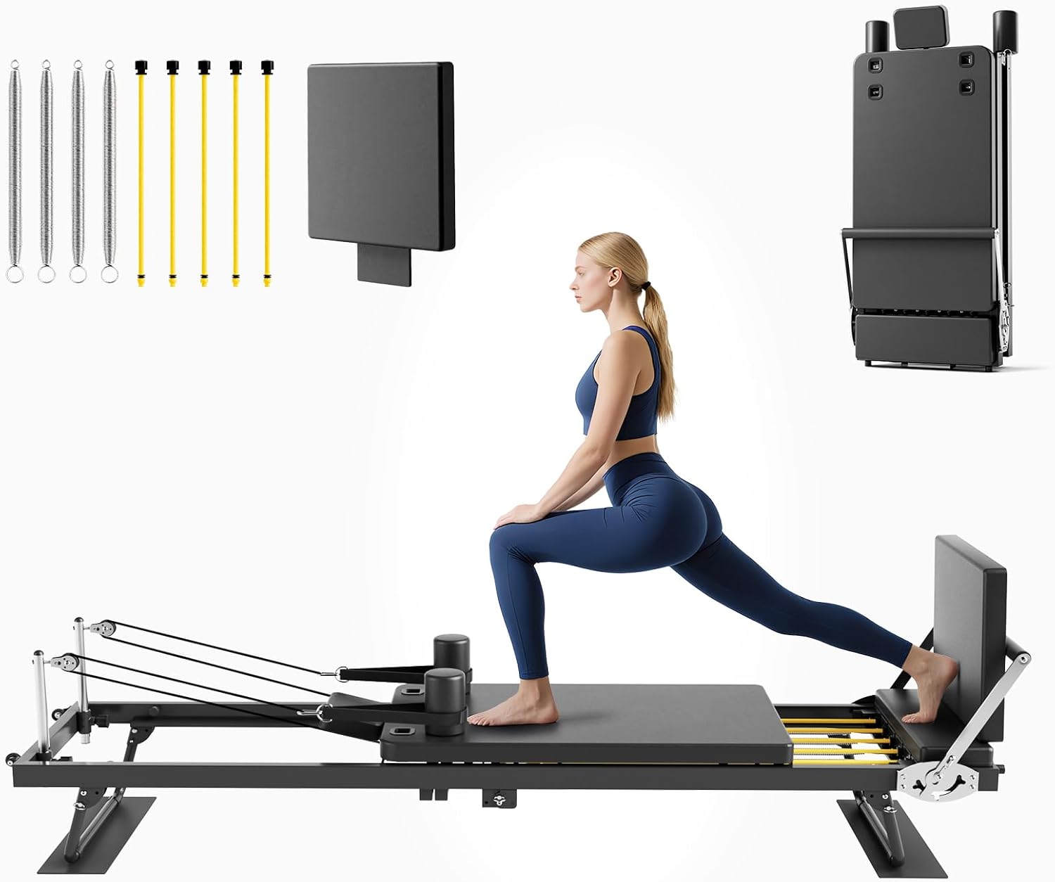 Máquina de Pilates Dobrável, E - Leg Home Gym Workout avaliação e preço