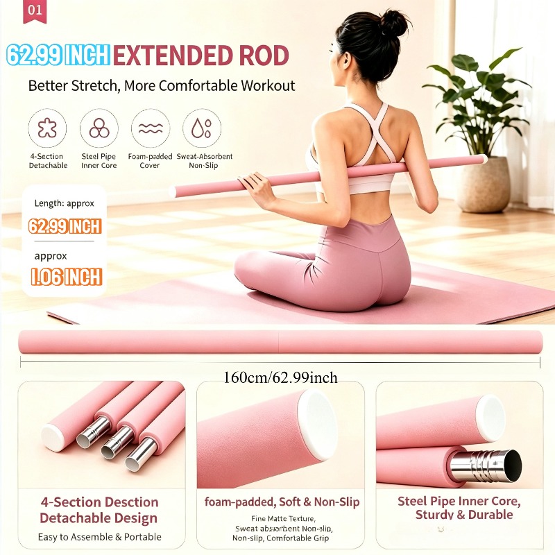 Bastão de alongamento corporal - Home Gym Yoga avaliação e preço