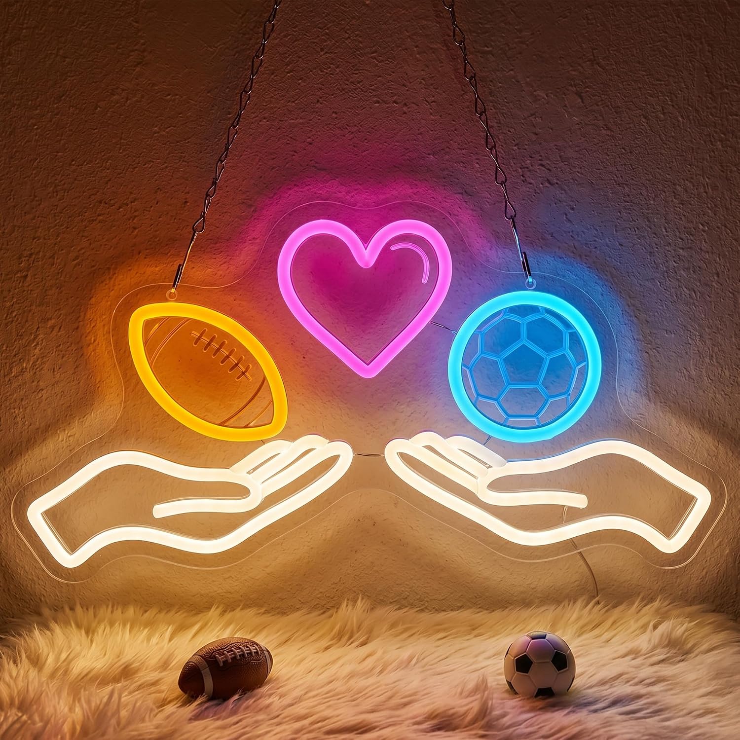 Luminária de néon LED com tema - Home Gym Neon Sign avaliação e preço