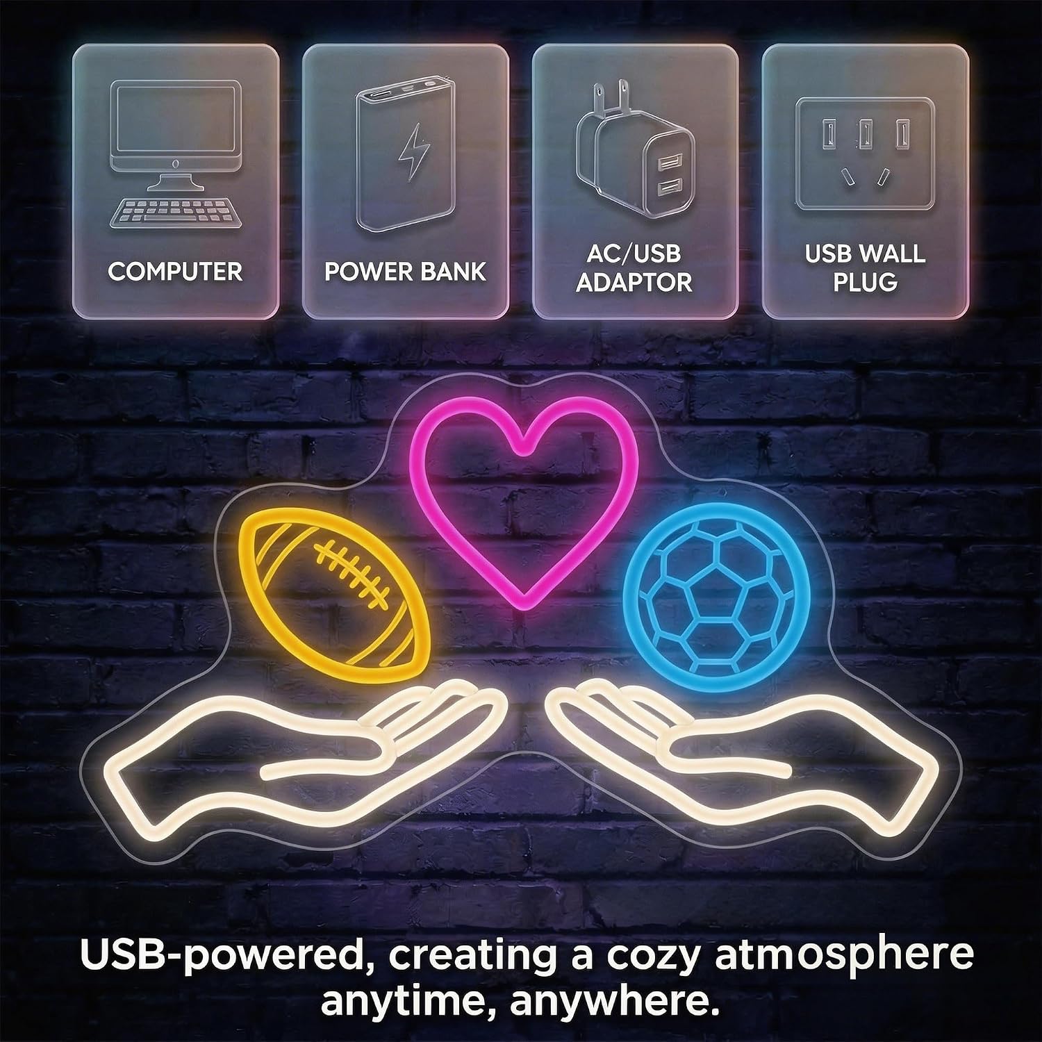 Luminária de néon LED com tema - Home Gym Neon Sign avaliação e preço