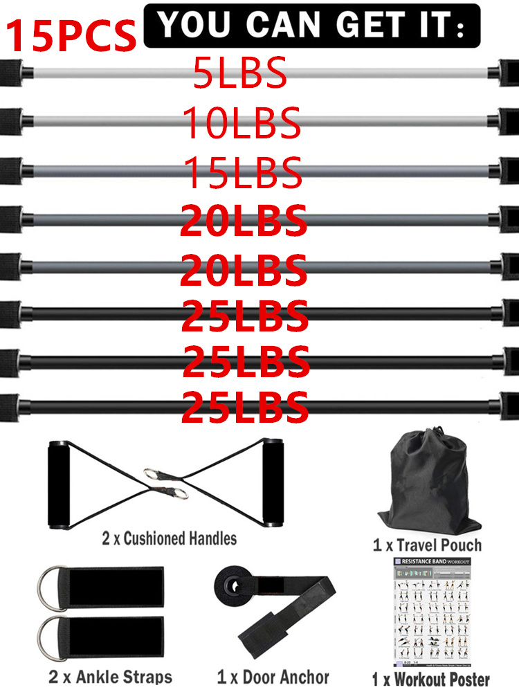 Conjunto de Faixas Elásticas d - Home Gym Equipment Set avaliação e preço